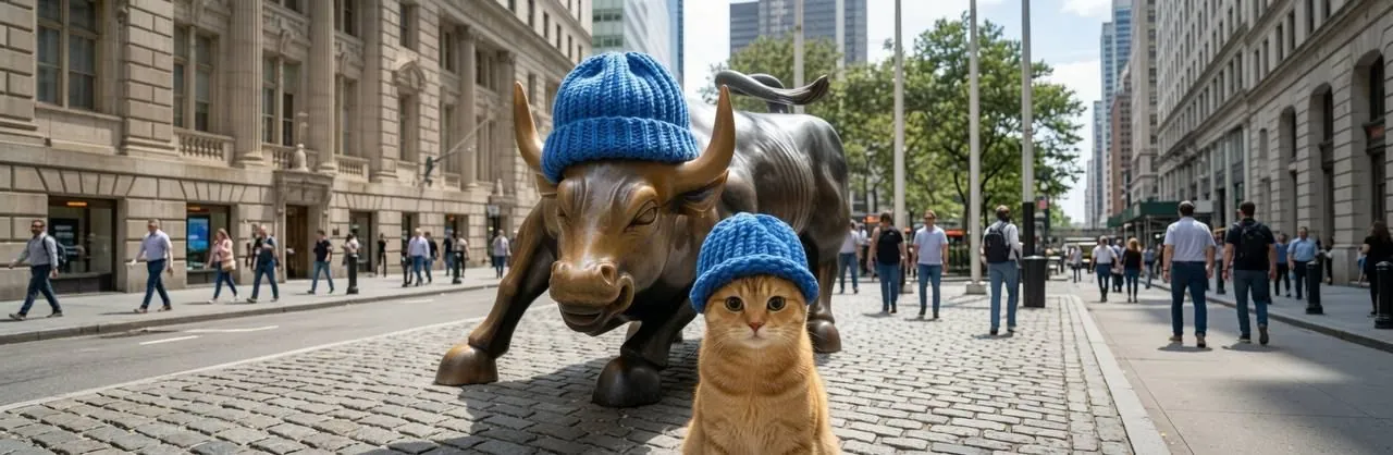 catwifhat meme — bullish cat