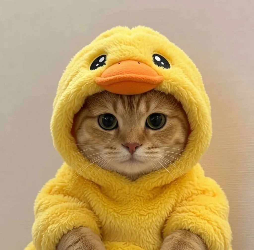 catwifhat meme — duck cat