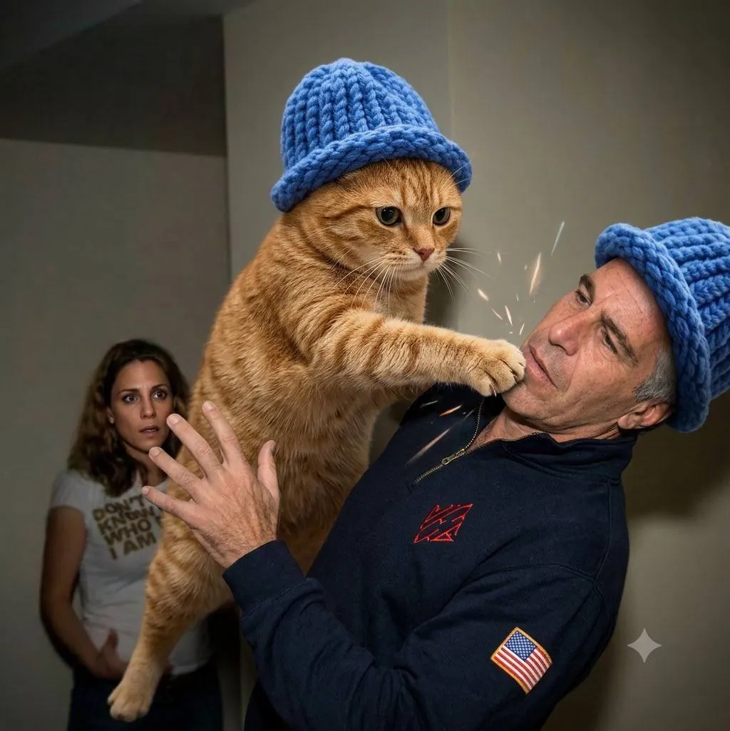 catwifhat meme — epstein cat