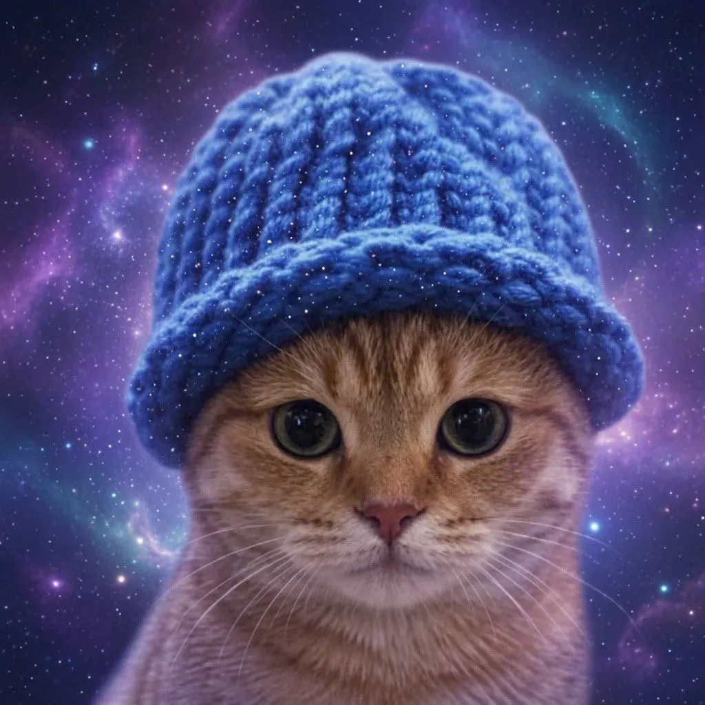 catwifhat meme — galaxy cat