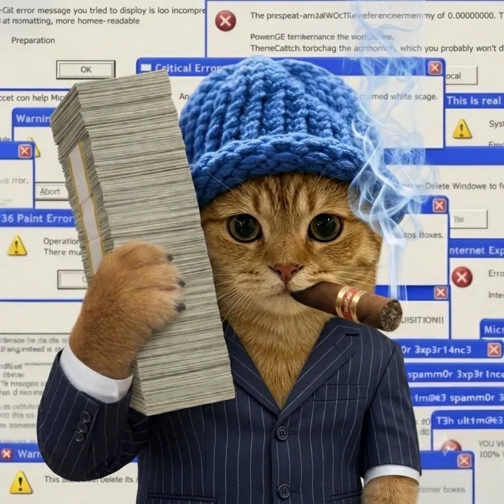 catwifhat meme — money is calling cat