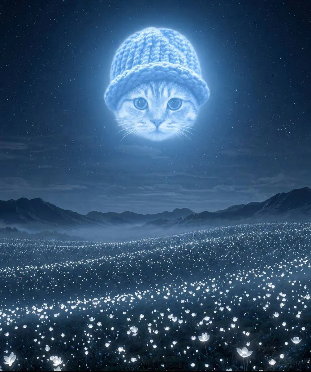 catwifhat meme — moon cat