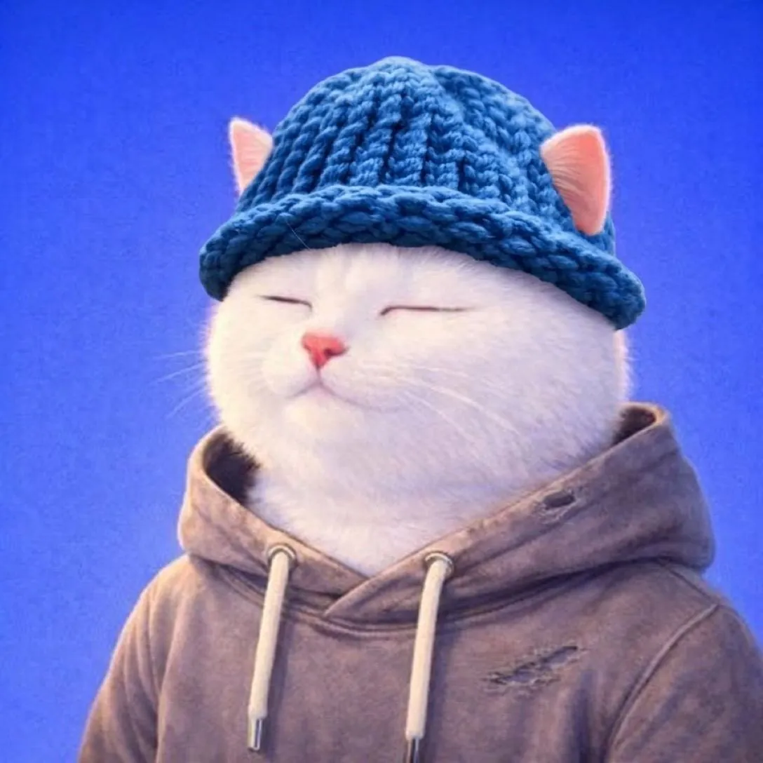 catwifhat meme — peaceful cat