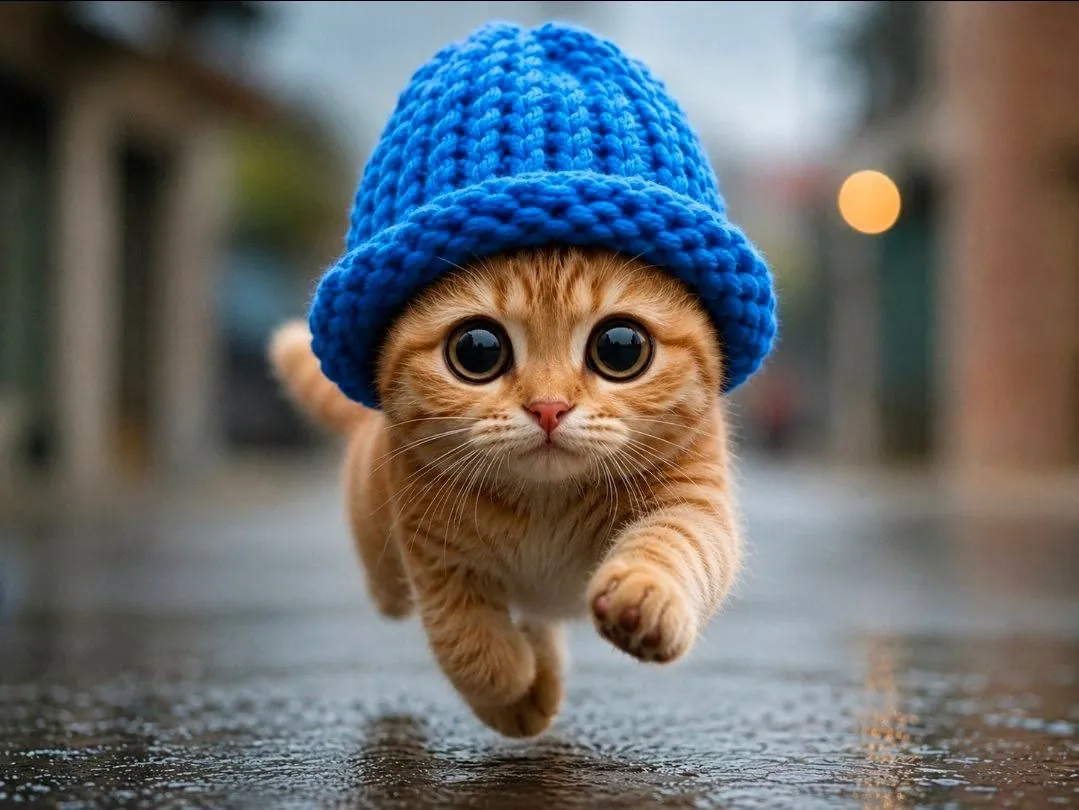 catwifhat meme — running cat