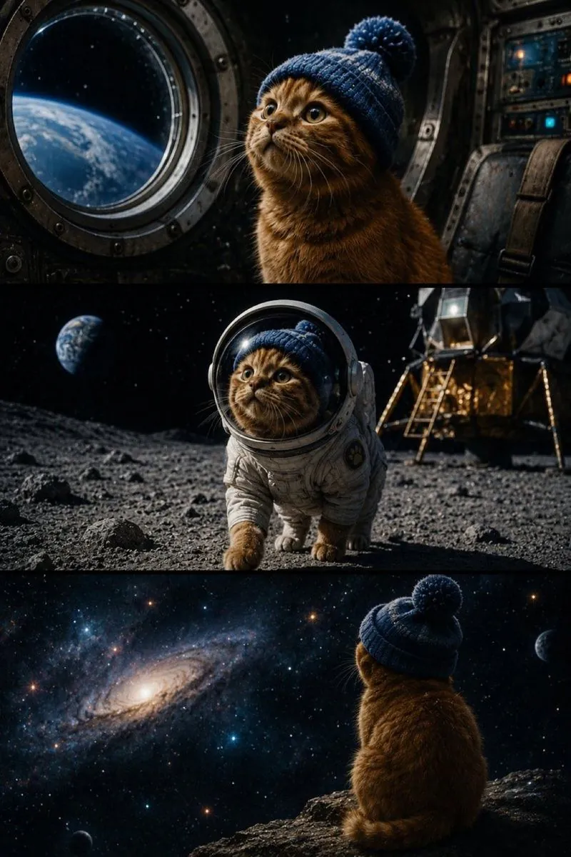 catwifhat meme — space cat
